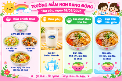 Thực đơn Thứ sáu ngày 18/09/2026