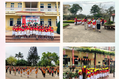 TIN BÀI VỀ HOẠT ĐỘNG TRẢI NGHIỆM THAM QUAN TRƯỜNG TIỂU HỌC CỦA CÁC BÉ 5 TUỔI TRƯỜNG MẦM NON RẠNG ĐÔNG