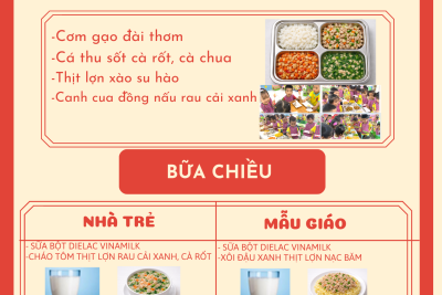 Thực đơn thứ sáu ngày 13/03/2026
