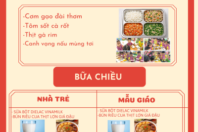 Thực đơn thứ ba ngày 17/03/2026