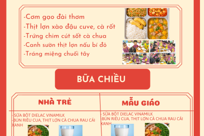 Thực đơn thứ ba ngày 24/03/2026