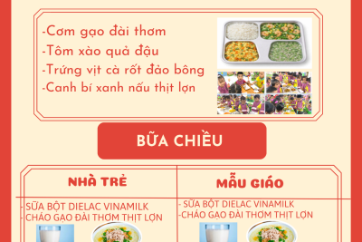 Thực đơn thứ năm ngày 02/4/2026