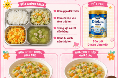 Thực đơn thứ sáu ngày 04/09/2026