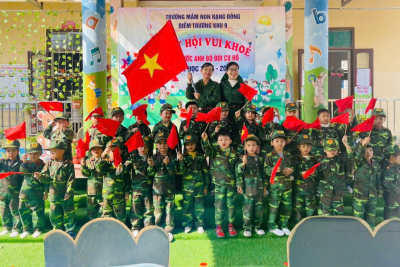 Trường mầm non Rạng Đông tổ chức “Ngày hội vui khỏe tiếp bước anh bộ đội Cụ Hồ” chào mừng kỷ niệm 81 năm ngày thành lập Quân đội nhân dân Việt Nam 22/12/1944- 22/12/2025