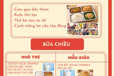 Thực đơn thứ tư ngày 11/02/2026