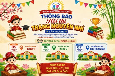 Thông báo Chương trình Hội thi “Trạng nguyên nhí cấp trường” năm học 2025- 2026
